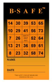 Workplace Safety Bingo Cards for Employee Training and Team Games