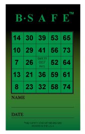 Workplace Safety Bingo Cards for Employee Training and Team Games
