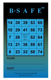 Workplace Safety Bingo Cards for Employee Training and Team Games