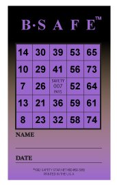 Workplace Safety Bingo Cards for Employee Training and Team Games
