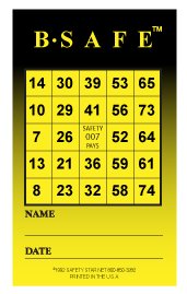 Workplace Safety Bingo Cards for Employee Training and Team Games