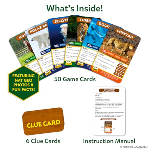 Guess in 10 Smart Questions Card Game for Kids Teens and Families