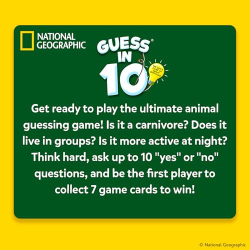 Guess in 10 Smart Questions Card Game for Kids Teens and Families