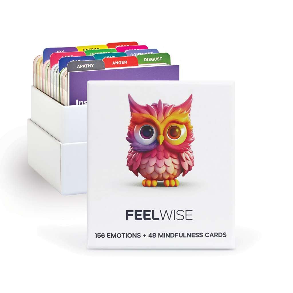 Emotional Intelligence Card Deck with 156 Emotion Cards