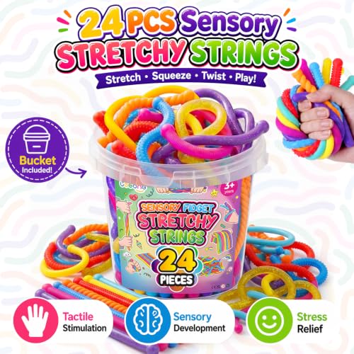 Sensory Strings Bulk Pack for Kids Calming and Fidget Play