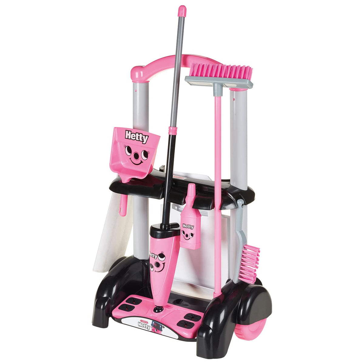 Kids Cleaning Trolley Pretend Play Set for Learning and Role Play