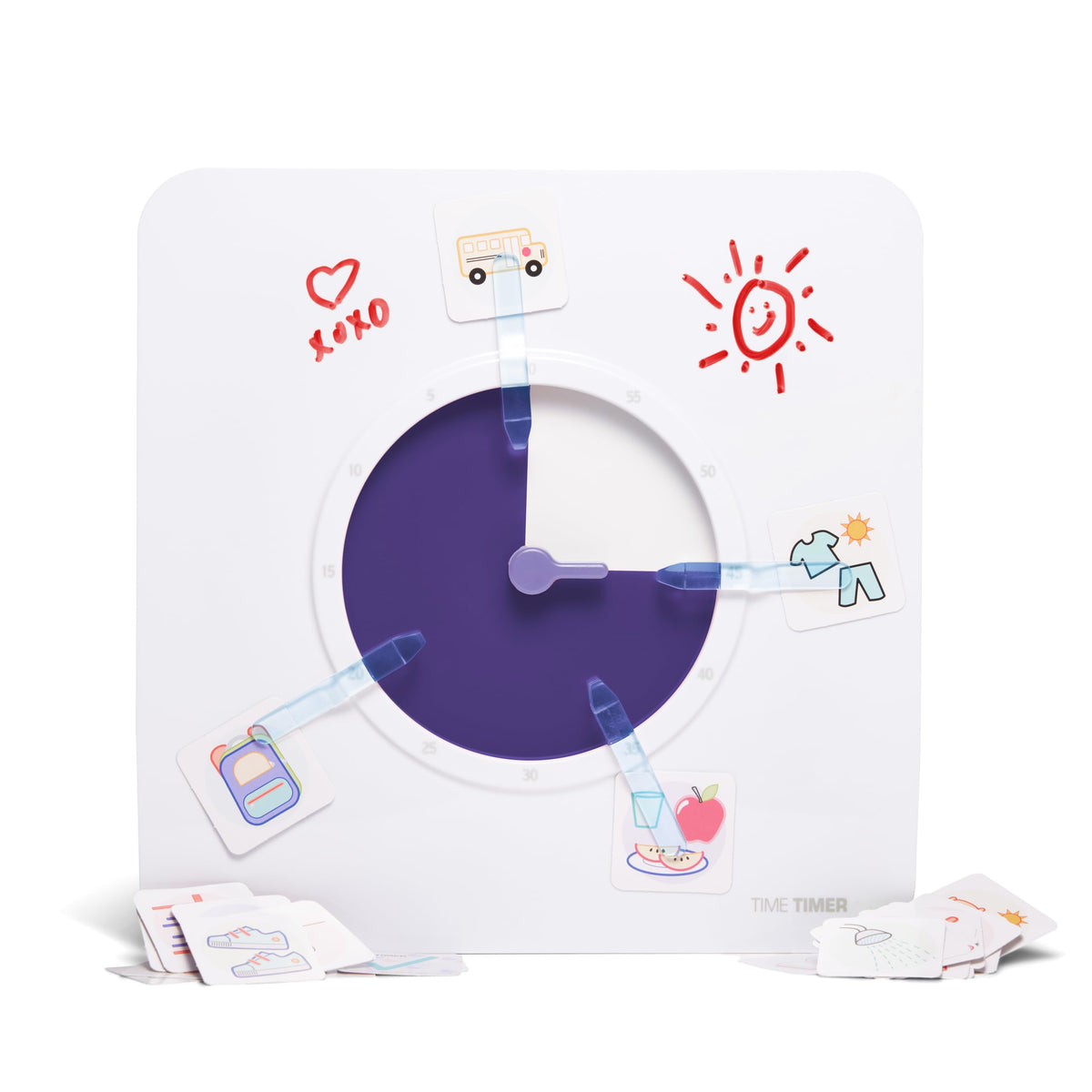 60 Minute Visual Routine Timer with Dry Erase Schedule Board