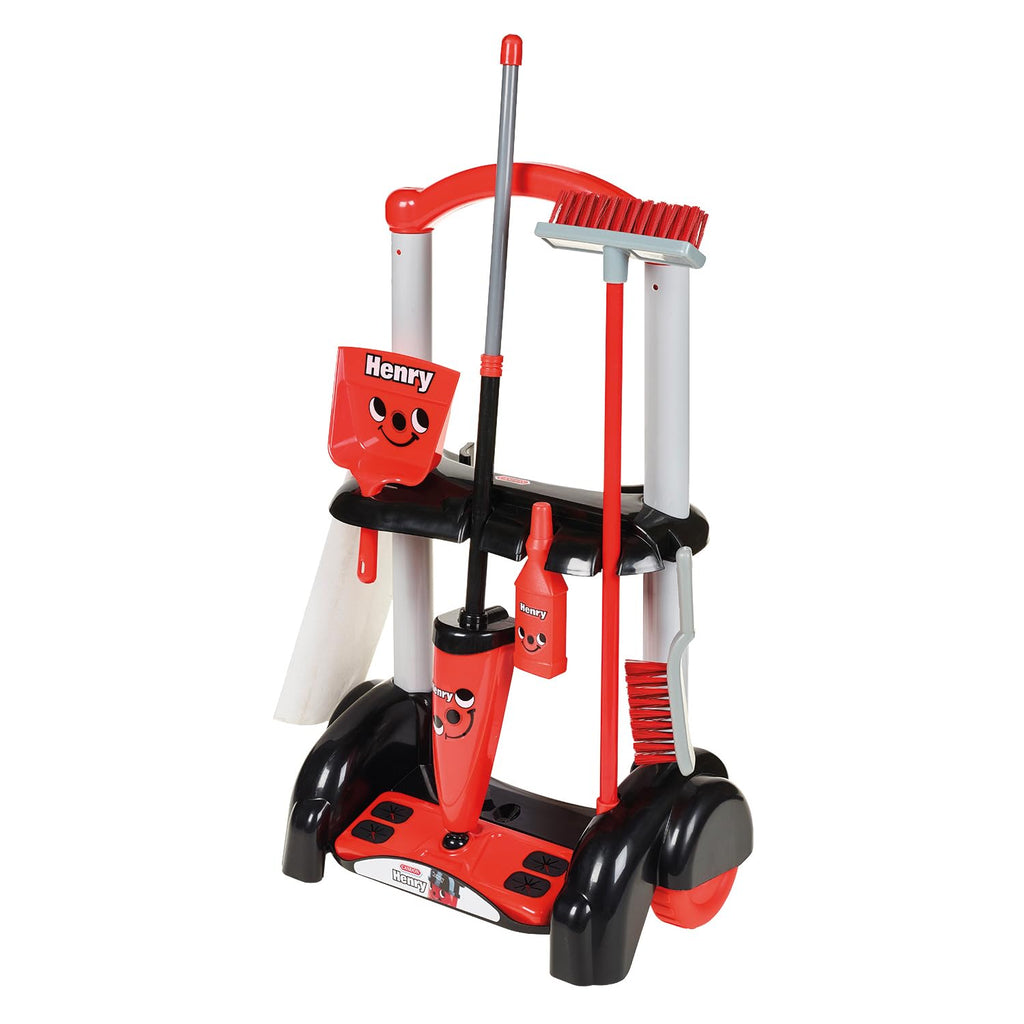 Kids Cleaning Trolley Pretend Play Set for Learning and Role Play
