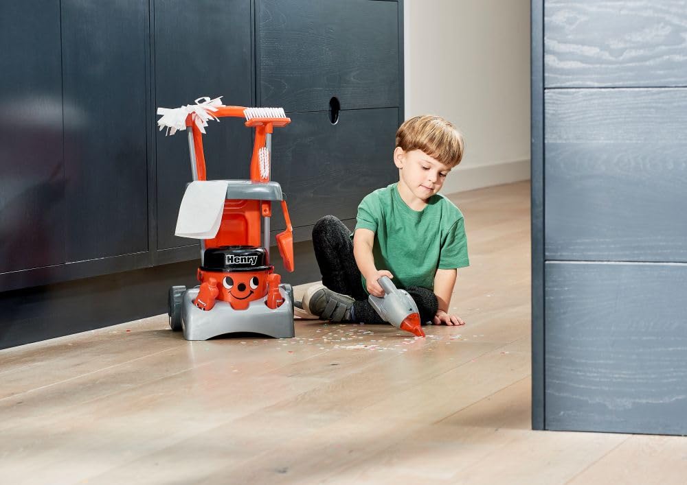 Kids Deluxe Cleaning Trolley Pretend Play Set for Role Play