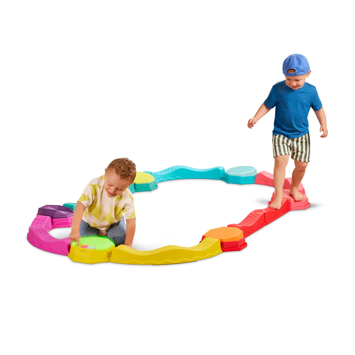 Balance and Play Set with Stepping Stones and Musical Pod