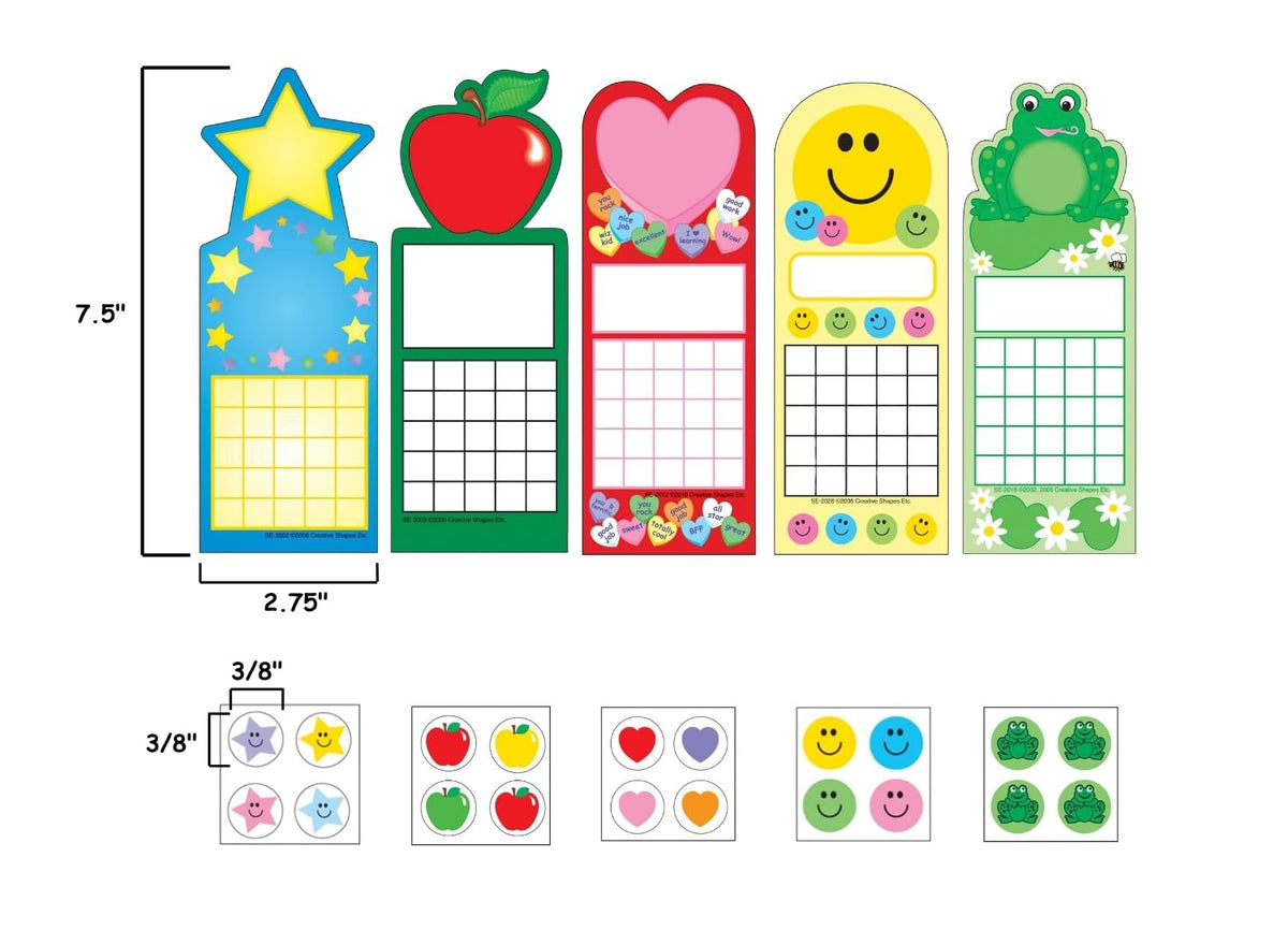 Seasonal Incentive Reward Charts and Stickers Set of 120