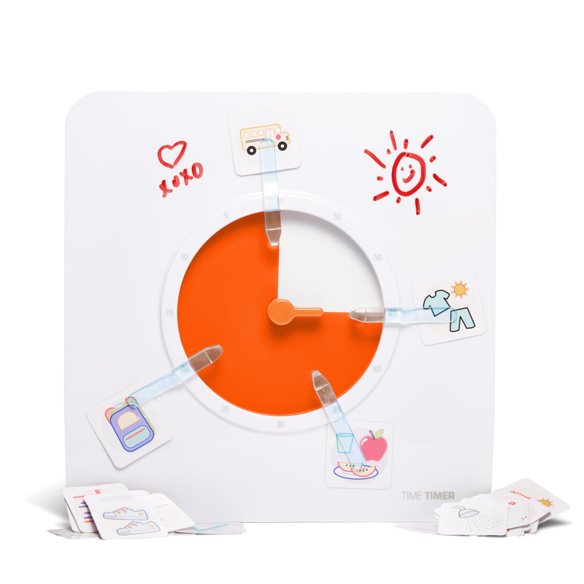 60 Minute Visual Routine Timer with Dry Erase Schedule Board