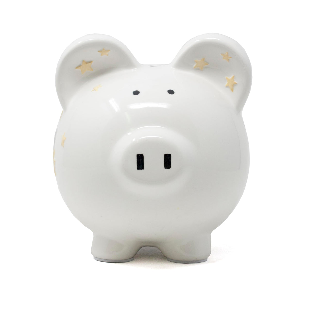 Ceramic Piggy Bank for Boys Kids Savings and Nursery Decor