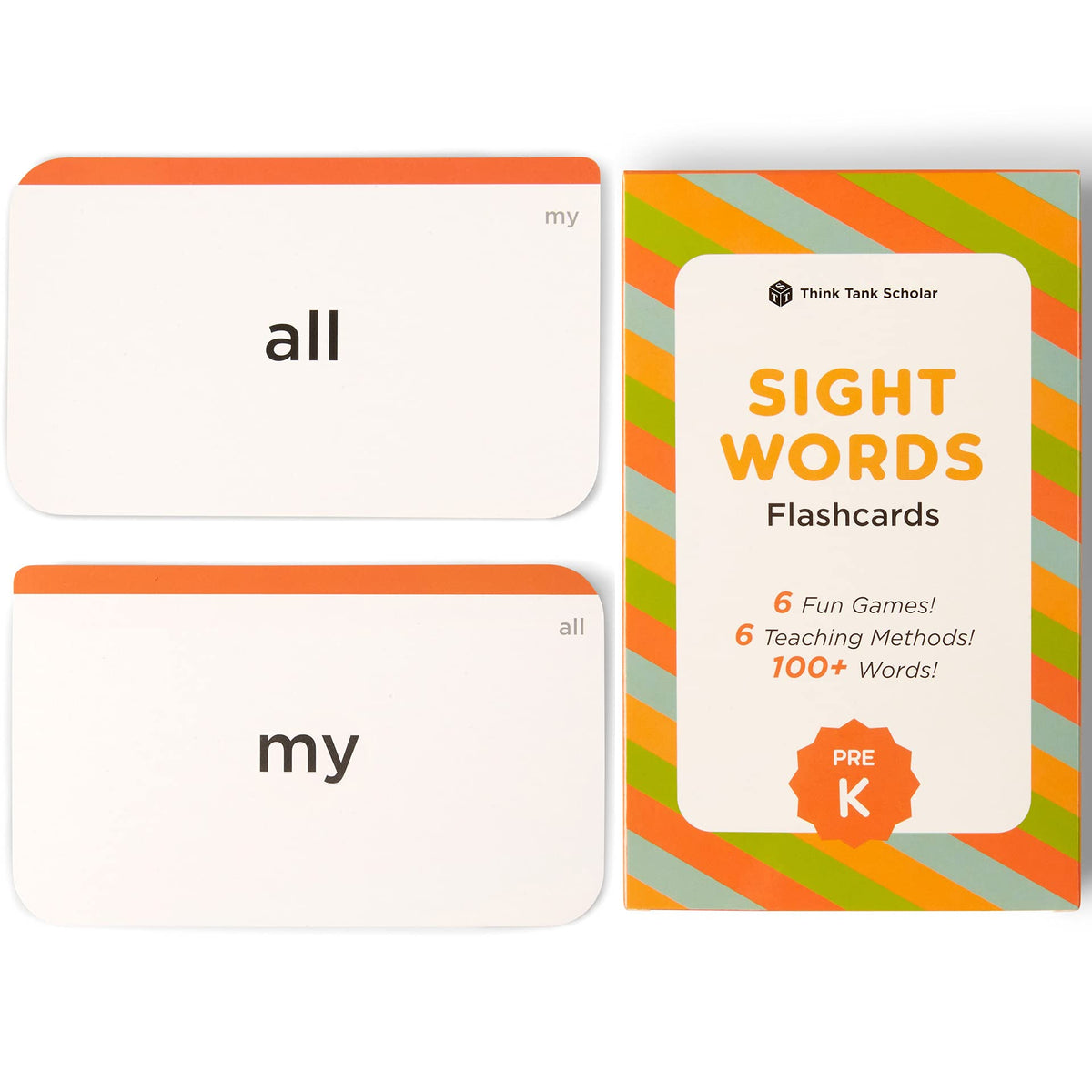 Pre K Sight Words Flash Cards with Dolch and Fry Words