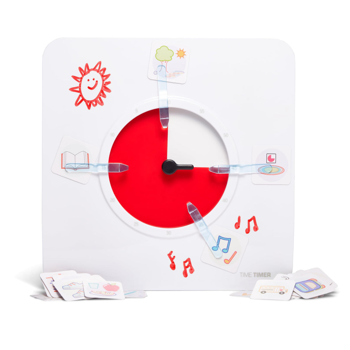 60 Minute Visual Routine Timer with Dry Erase Schedule Board