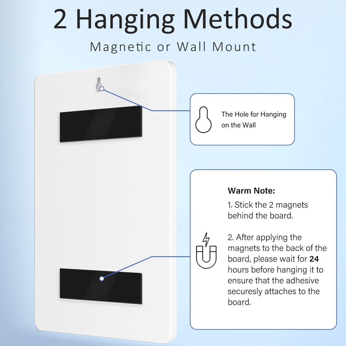 Magnetic Dry Erase Chore Chart with Task Sliders for Kids