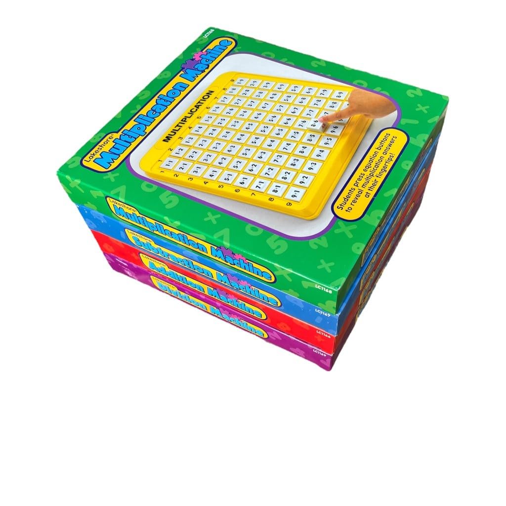 Self Teaching Math Machines Set of 4 for Early Math Learning