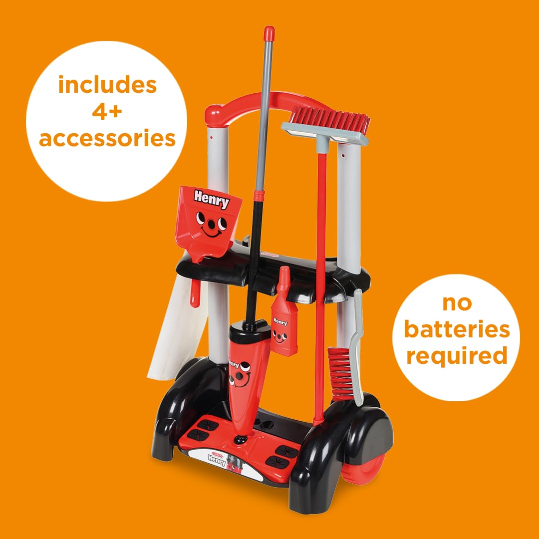 Kids Cleaning Trolley Pretend Play Set for Learning and Role Play