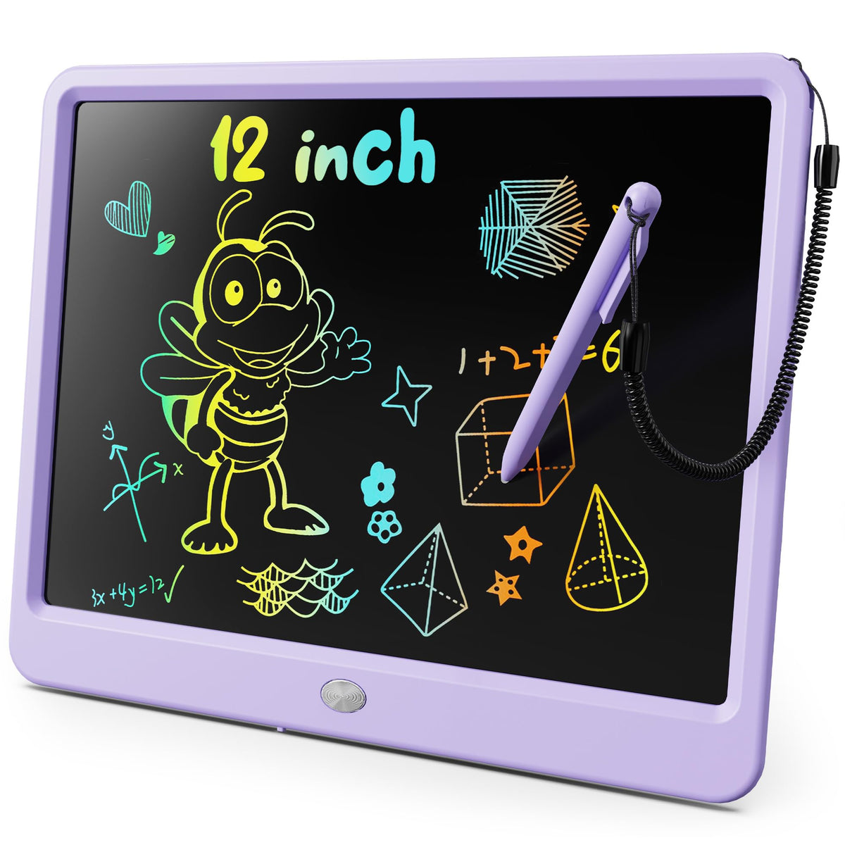 LCD Writing Tablet with Colorful Reusable Doodle Board