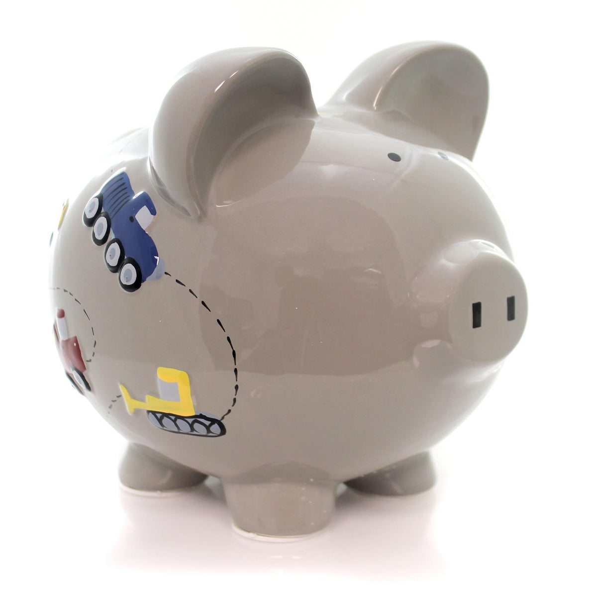 Ceramic Piggy Bank for Boys Kids Savings and Nursery Decor