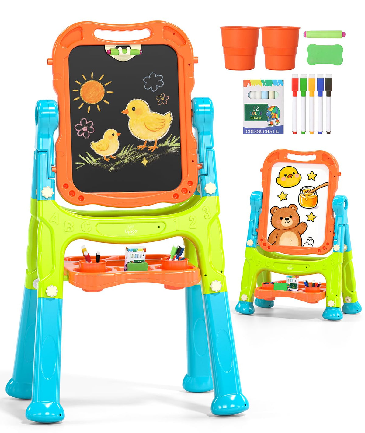 Adjustable Standing Art Easel for Kids Creative Learning
