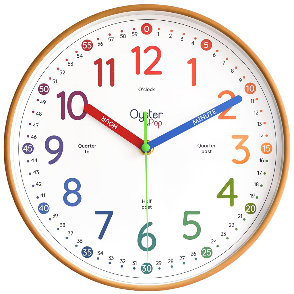 Educational Learning Clock for Kids Time Teaching and Practice