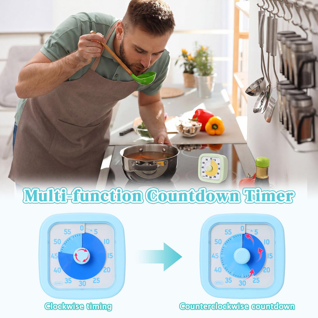 4 Pack Visual Countdown Timers for Daily Time Management