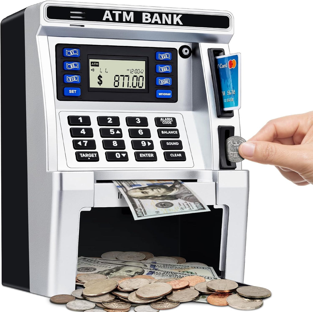 Electronic ATM Piggy Bank for Kids Money Saving and Learning