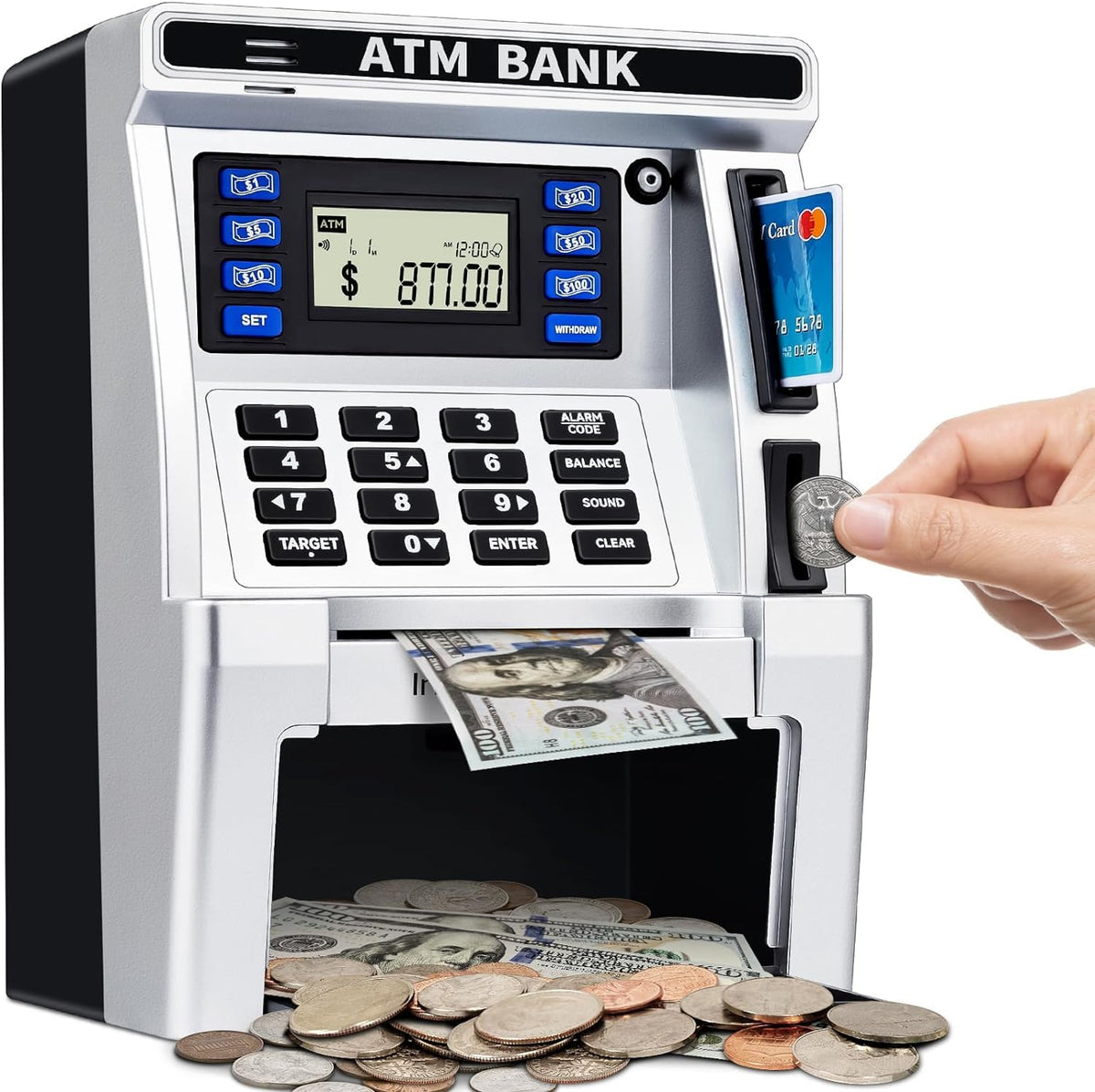 Electronic ATM Piggy Bank for Kids Money Saving and Learning