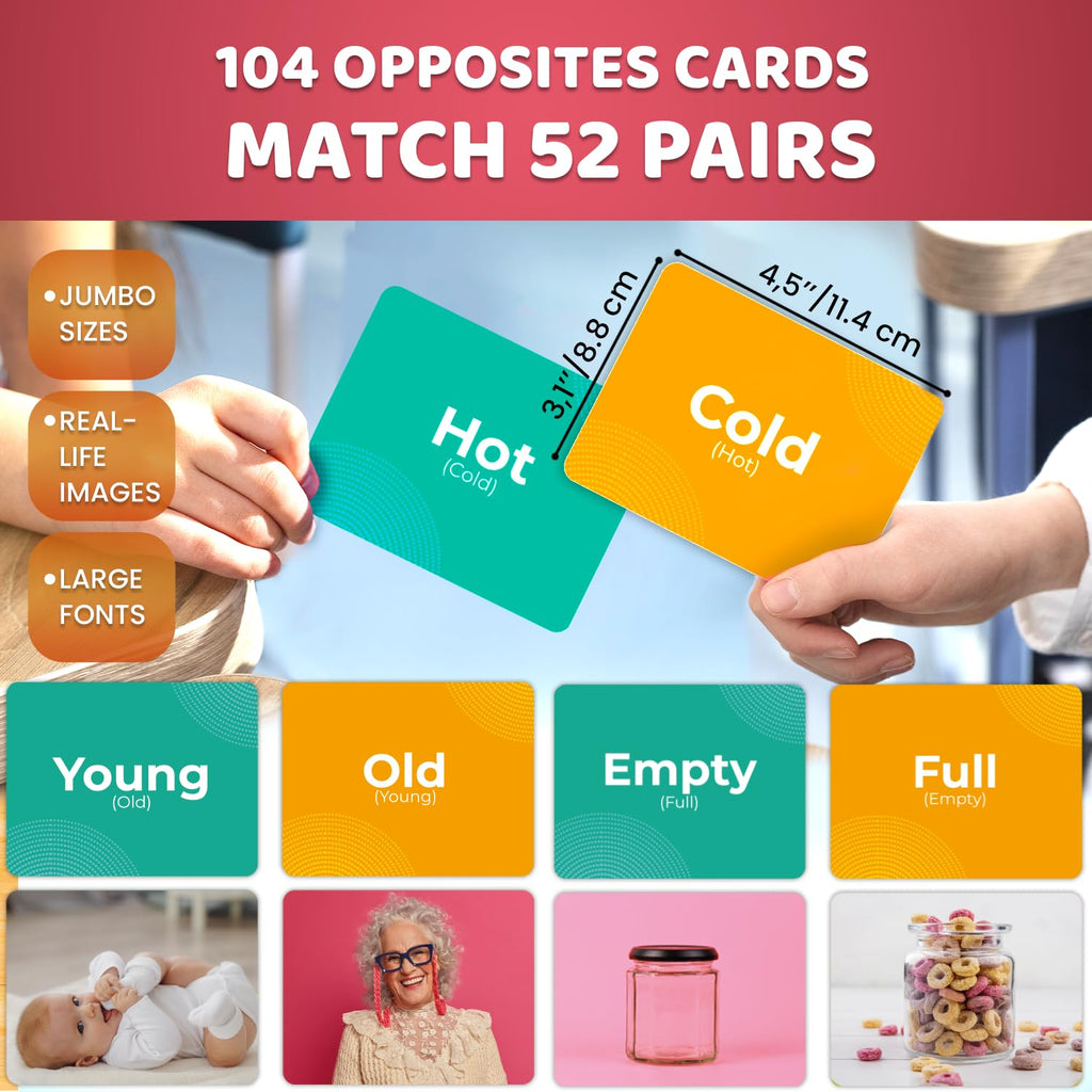 Vocabulary Builder Flash Cards for Kids Speech Therapy Learning