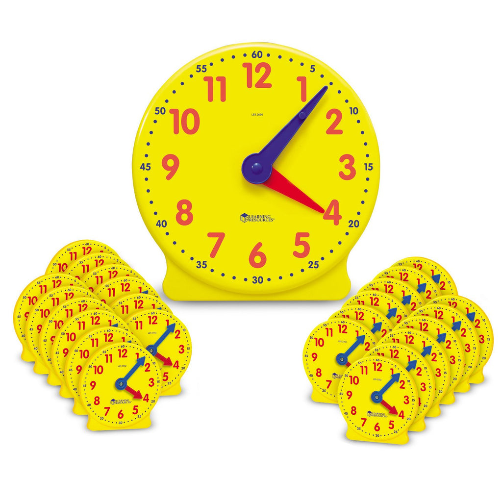 Classroom Clock Learning Kit for Teaching Time to Kids