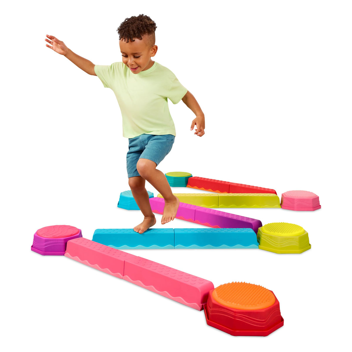 Balance and Play Set with Stepping Stones and Musical Pod