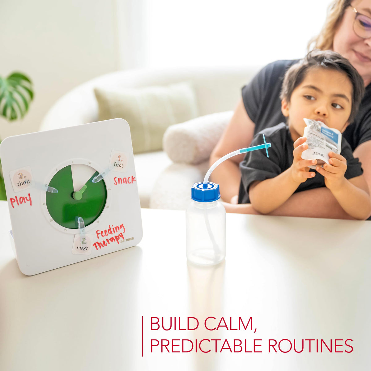 60 Minute Visual Routine Timer with Dry Erase Schedule Board