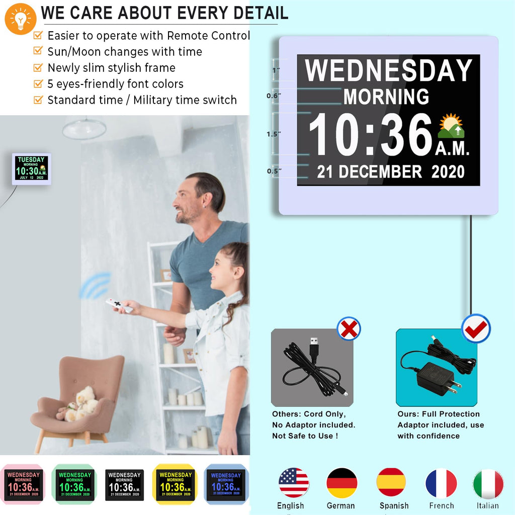 Kids Digital Alarm Clock with Reminders Checklist and Sleep Trainer