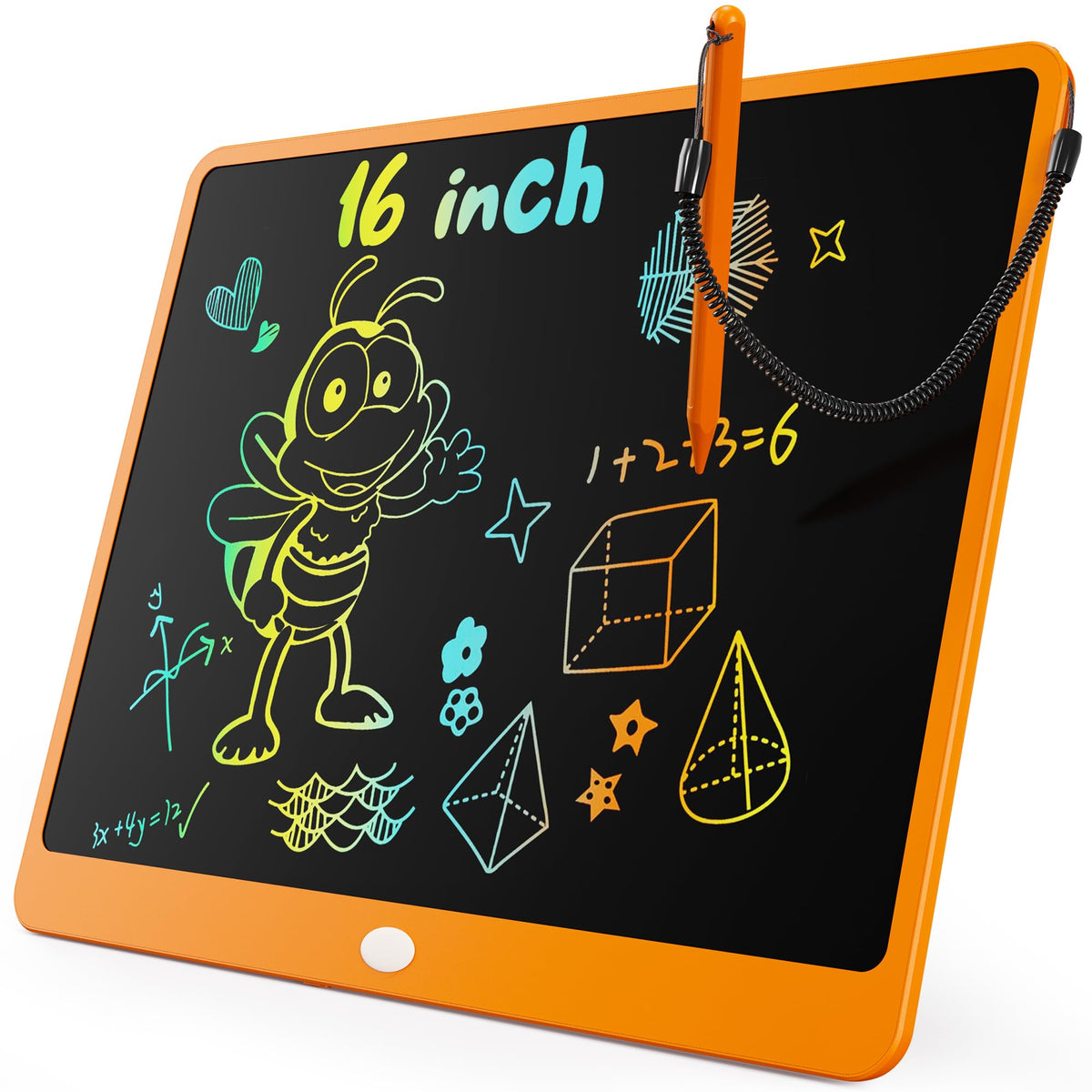 LCD Writing Tablet with Colorful Reusable Doodle Board