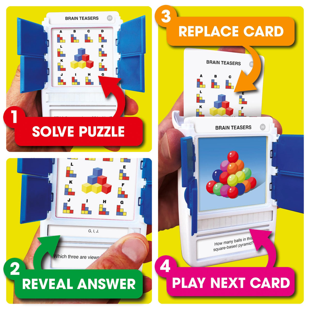 Pocket Quiz Flash Card Game for Kids and Adults Travel Play