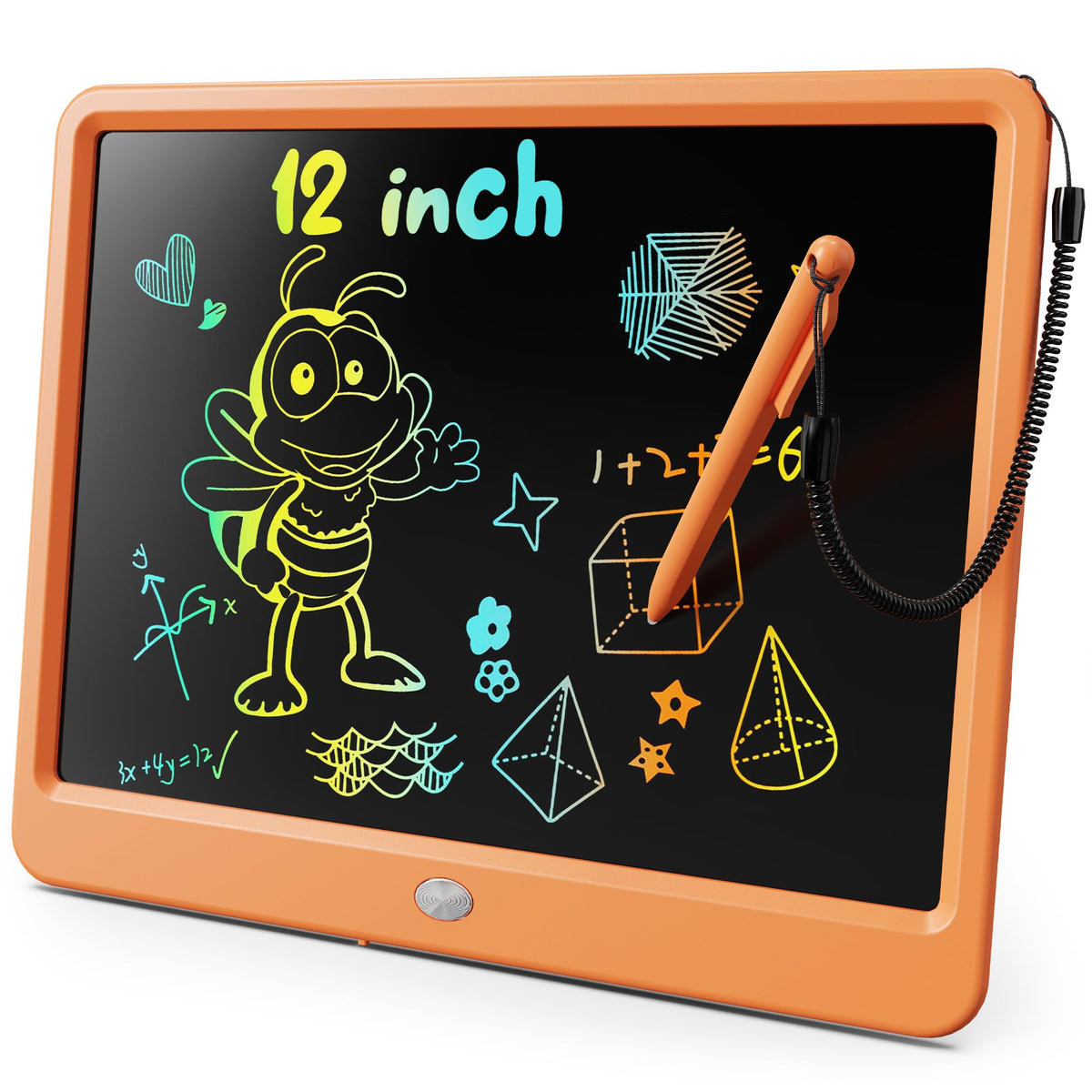 LCD Writing Tablet with Colorful Reusable Doodle Board