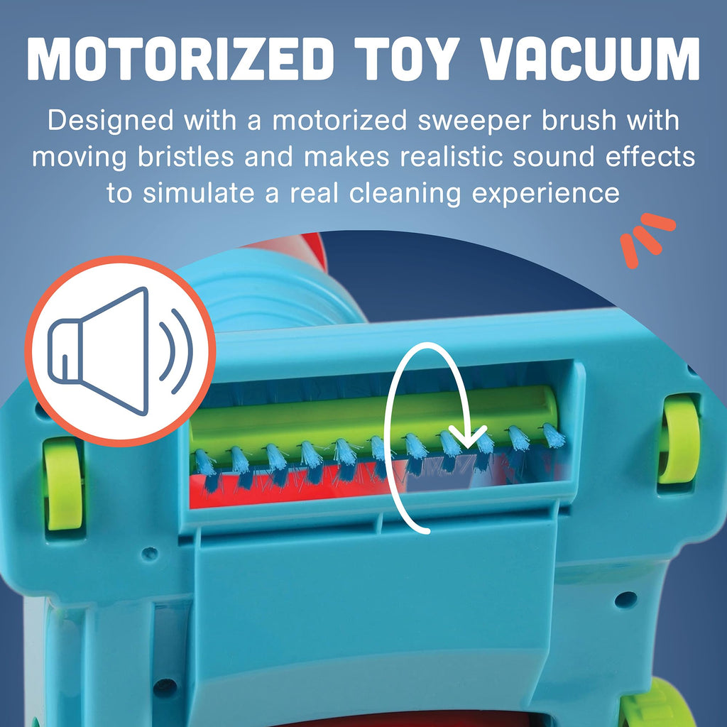 12 Piece Kids Cleaning Set with Toy Vacuum Broom and Mop