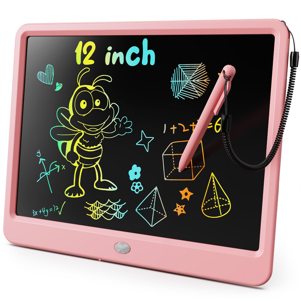 LCD Writing Tablet with Colorful Reusable Doodle Board