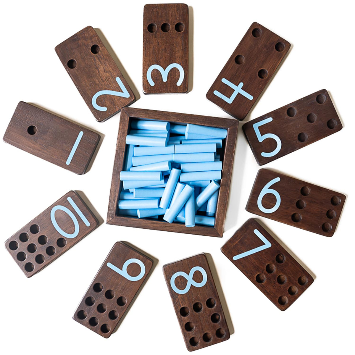 Montessori Counting Pegboard Set for Early Math Learning