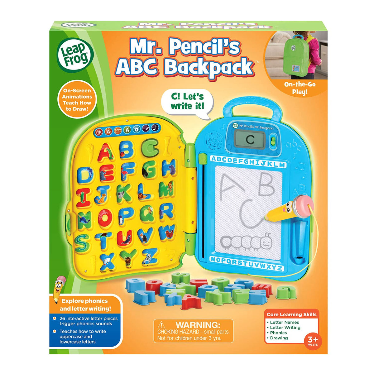 ABC Learning Backpack with Writing and Letter Activities