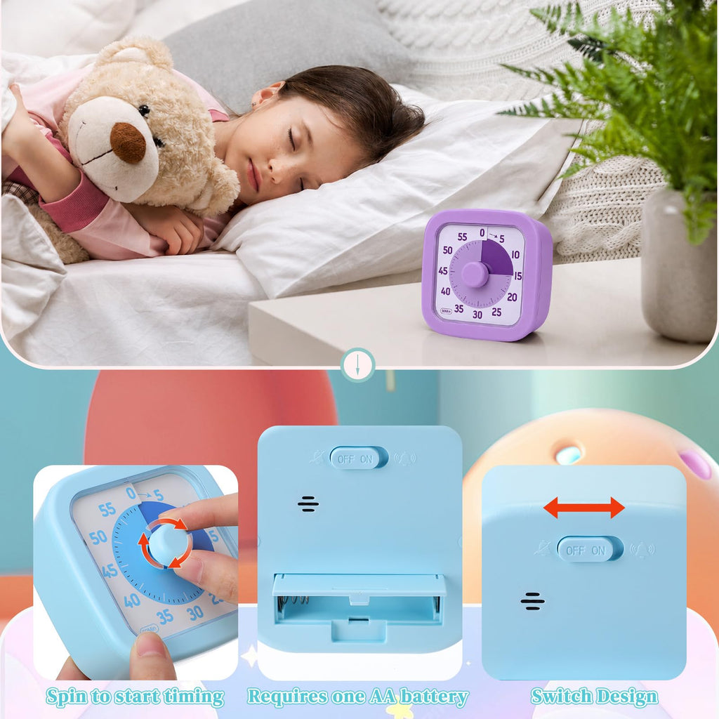 4 Pack Visual Countdown Timers for Daily Time Management