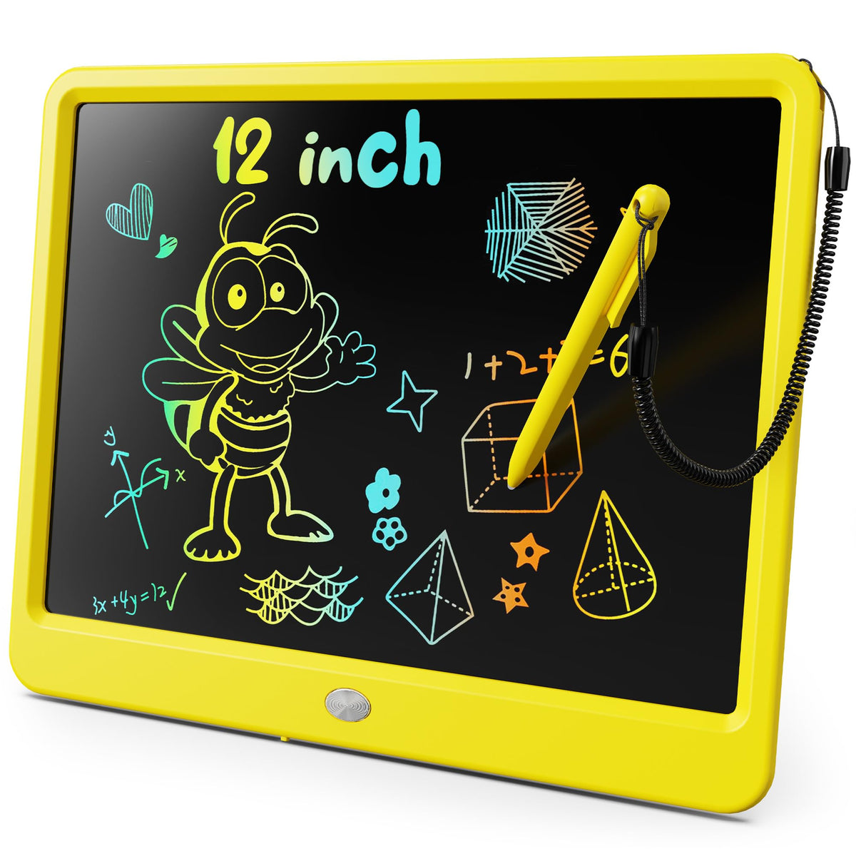 LCD Writing Tablet with Colorful Reusable Doodle Board