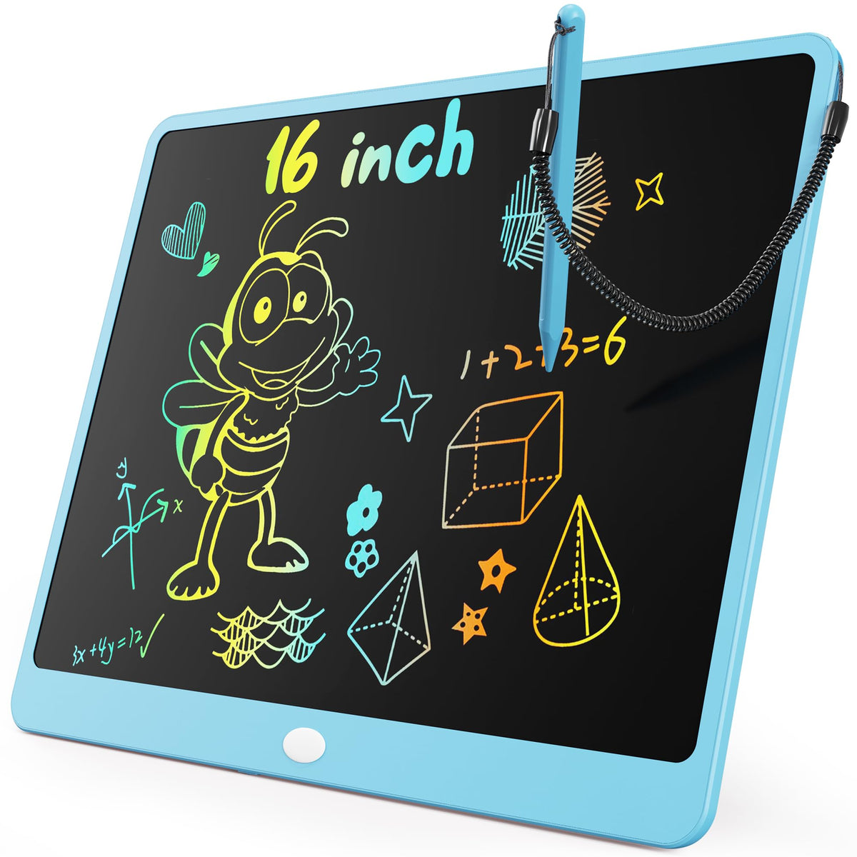 LCD Writing Tablet with Colorful Reusable Doodle Board
