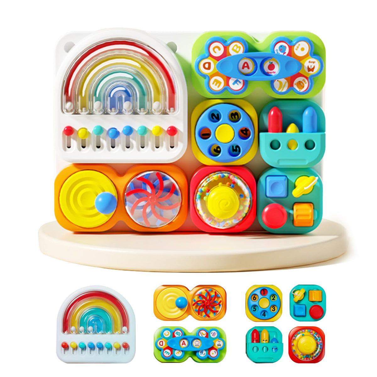 Detachable Busy Board Toy for Toddlers Hands On Learning