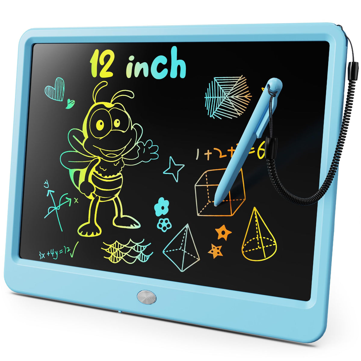 LCD Writing Tablet with Colorful Reusable Doodle Board
