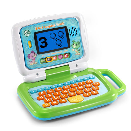 2 in 1 Touch Learning Laptop for Letters Numbers and Games