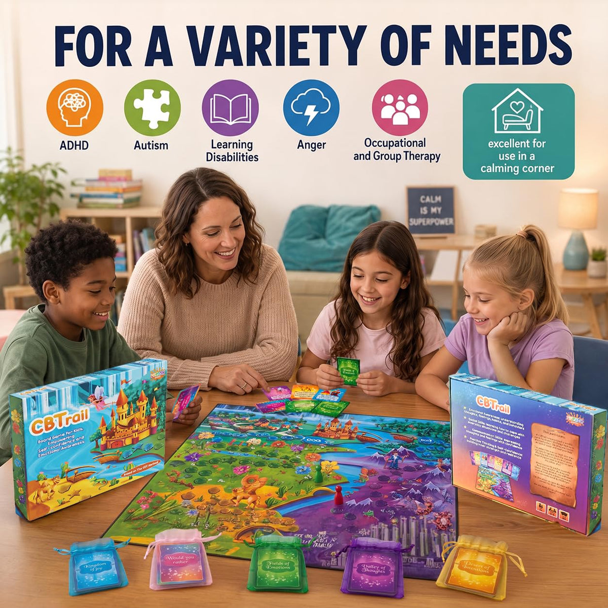 Therapy Board Game for Kids Social Skills and Emotional Learning