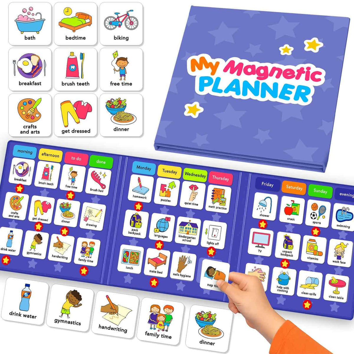 Magnetic Behavior and Chore Chart for Multiple Kids
