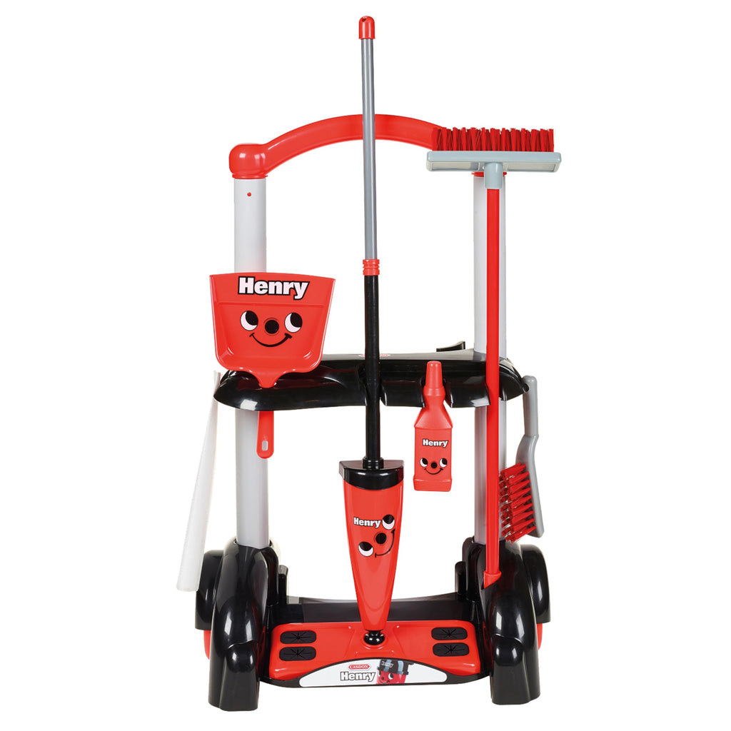 Kids Cleaning Trolley Pretend Play Set for Learning and Role Play